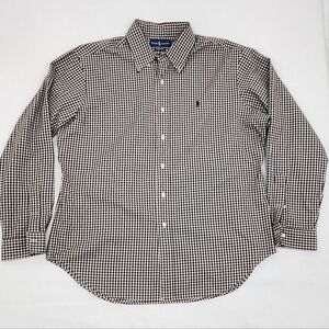 Polo Ralph Lauren Classic Fit Navy / Cream Button Down Dress Shirt. XL